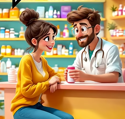 conversation at the pharmacy